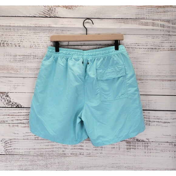 Polo Ralph Lauren Men's Size M 6” Swim Trunks Shorts Unlined Blue 100% Nylon - Picture 8 of 10